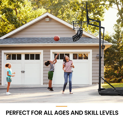 DR. DUNK Basketball Return System, with 360 Degree Universal Attachment.