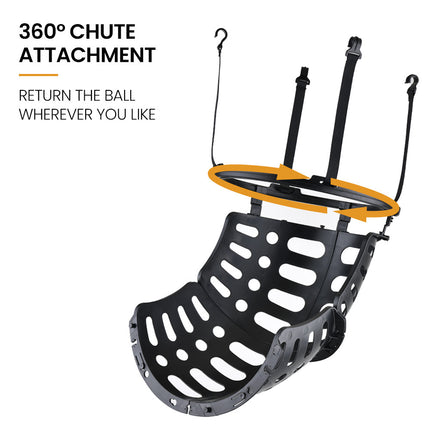 DR. DUNK Basketball Return System, with 360 Degree Universal Attachment.