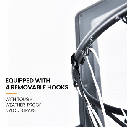 DR. DUNK Basketball Return System, with 360 Degree Universal Attachment.