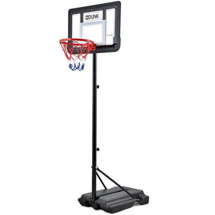 DR. DUNK Portable Kids Basketball Hoop Stand System, 1.15m to 1.60m Height Adjustable.