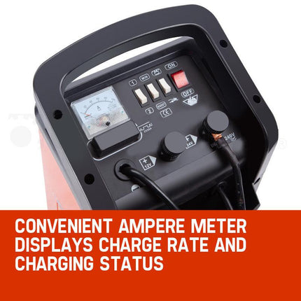 ROSSI 750 Amp Car Battery Charger, 12v/24v Jump Starter, for ATV Boat Truck Tractor, 15A Plug.