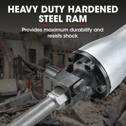 Baumr-AG 2200W Pro-Grade Electric Demolition Jackhammer, with 3 Bonus Chisels, Steel Carry Case.