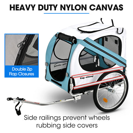 TAG-ALONG Pet & Cargo Bike Trailer, Bicycle Pet & Cargo Trailer, Cargo Carrier, Blue.