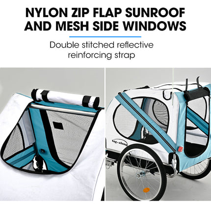 TAG-ALONG Pet & Cargo Bike Trailer, Bicycle Pet & Cargo Trailer, Cargo Carrier, Blue.