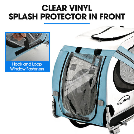 TAG-ALONG Pet & Cargo Bike Trailer, Bicycle Pet & Cargo Trailer, Cargo Carrier, Blue.