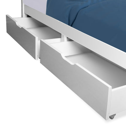 Kingston Slumber Trundle Storage Under Bunk Bed Drawers, 2 Pieces, Grey.
