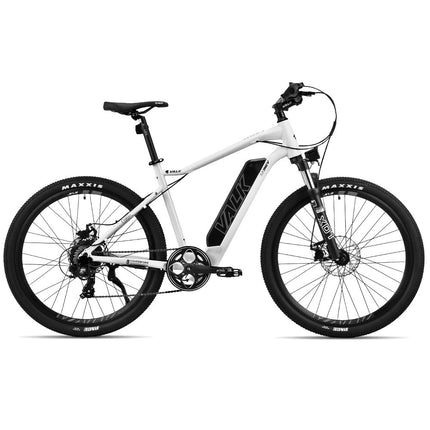VALK MX7 Electric Bike, Medium frame Mountain ebike, White.