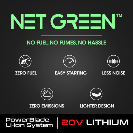 PowerBlade 20V Cordless Electric Leaf Blower, Skin Only.