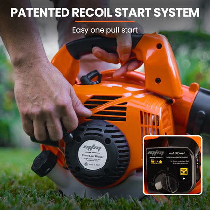 MTM Petrol Leaf Blower 26CC 2-Stroke Petrol Hand Garden Yard Outdoor Two.