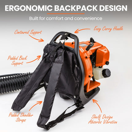 MTM 30CC Backpack Petrol Leaf Blower Yard Garden Commercial Outdoor.