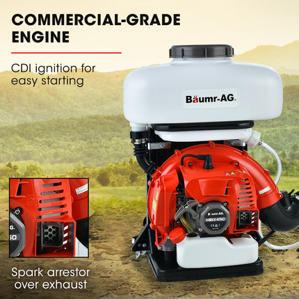 Baumr-AG Backpack 2-Stroke Petrol Powered Chemical Sprayer Fogger Mister Blower.