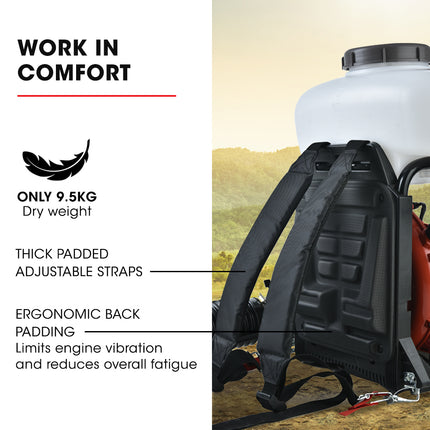 Baumr-AG Backpack 2-Stroke Petrol Powered Chemical Sprayer Fogger Mister Blower.
