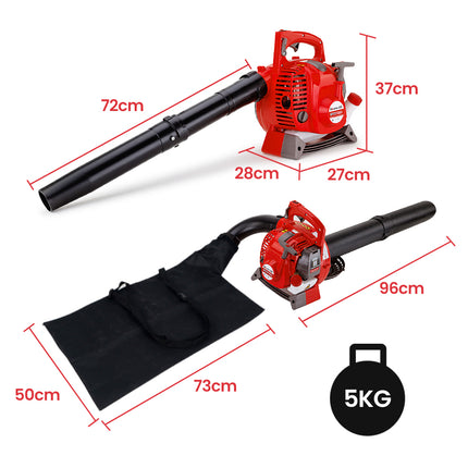Baumr-AG Petrol Leaf Blower Vacuum 4 Stroke - Vac Garden Commercial Hand Outdoor.