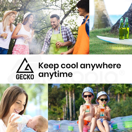 GECKO 57L Portable Camping Bar Fridge with Freezer 12V/24V, Black.