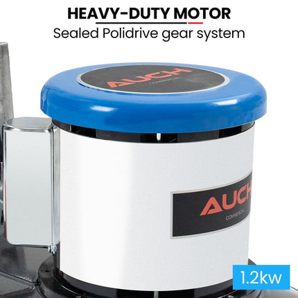 Auch 17" Commercial Orbital Scrubber & Polisher, Hard Floor Buffer, Carpet Cleaner, 12L Solution Tank, 2 Brushes.