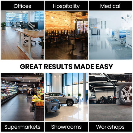 Auch 17" Commercial Orbital Scrubber & Polisher, Hard Floor Buffer, Carpet Cleaner, 12L Solution Tank, 2 Brushes.