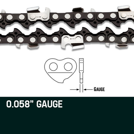 2 x 22 Baumr-AG Chainsaw Chain Bar Replacement 0.325 0.058 86DL.