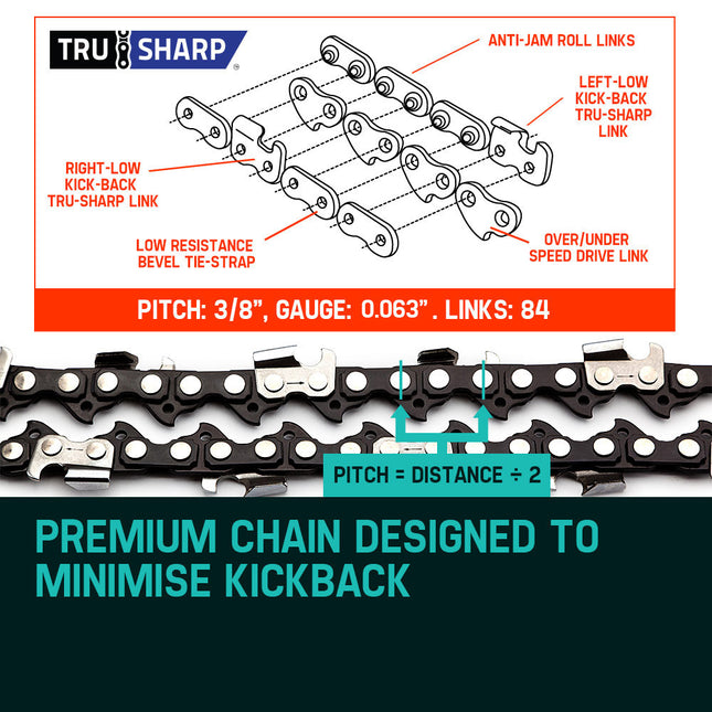 2 X 24 Baumr-AG Chainsaw Chain 24in Bar Replacement Suits 72CC 76CC 82CC Saws.
