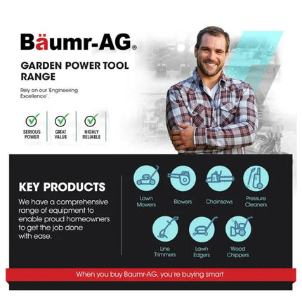 BAUMR-AG 2000W Electric Chainsaw, 16 Inch Oregon Bar and Chain.