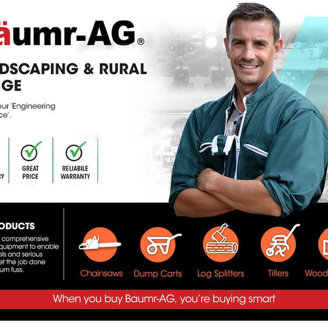 Baumr-AG 62CC Petrol Commercial Chainsaw 20 Bar E-Start Pruning Chain Saw.