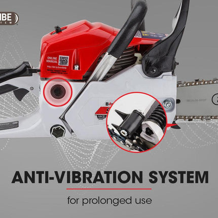 Baumr-AG 62CC Petrol Commercial Chainsaw 20 Bar E-Start Pruning Chain Saw.
