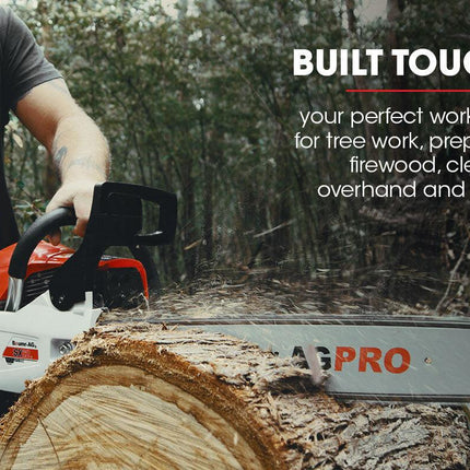 Baumr-AG 62CC Petrol Commercial Chainsaw 20 Bar E-Start Pruning Chain Saw.