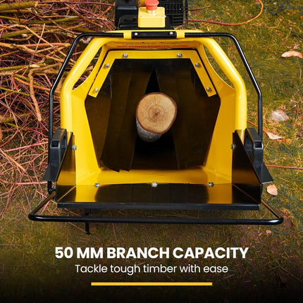 MICHIGAN 7HP 212cc Petrol Wood Chipper, Tree Mulcher - Raptor 1100.