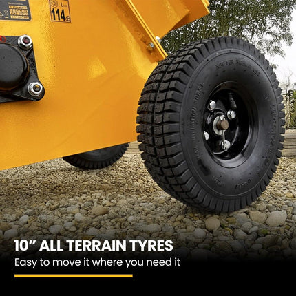MICHIGAN 7HP 212cc Petrol Wood Chipper, Tree Mulcher - Raptor 1100.