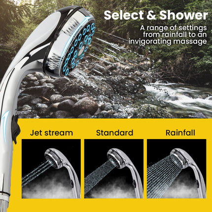 Thermomate Portable Gas Outdoor Camping Hot Water Heater System, with 12V Pump, Shower Head, Black.