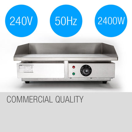 THERMOMATE Electric Griddle Grill BBQ Hot Plate Commercial Stainless Steel.