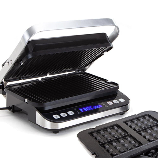 EUROCHEF EUC-CG7 Smart Multi Contact Grill Sandwich Panini Press Maker Fast Cafe Style.