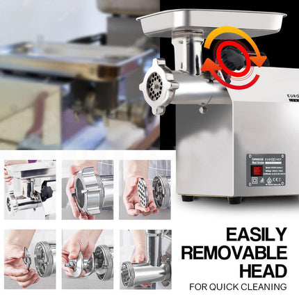 EUROCHEF Meat Grinder Mincer Food Commercial Electric Machine Chopper Shredder.