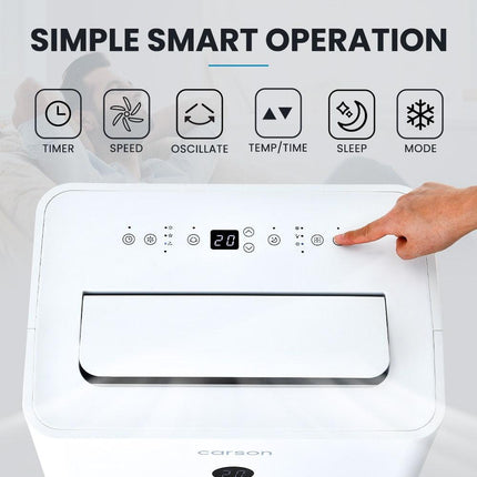 CARSON 3.5kW Portable Air Conditioner, with Dehumidifier Mode & Fan Cooler.