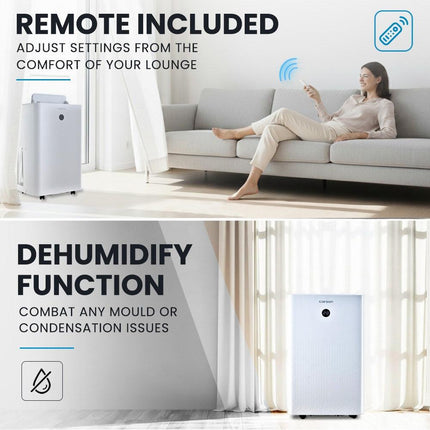 CARSON 3.5kW Portable Air Conditioner, with Dehumidifier Mode & Fan Cooler.
