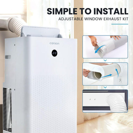 CARSON 3.5kW Portable Air Conditioner, with Dehumidifier Mode & Fan Cooler.