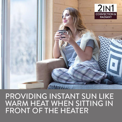 BROMIC Supaheat II Natural Gas Indoor Room Heater Portable Floor Flueless.