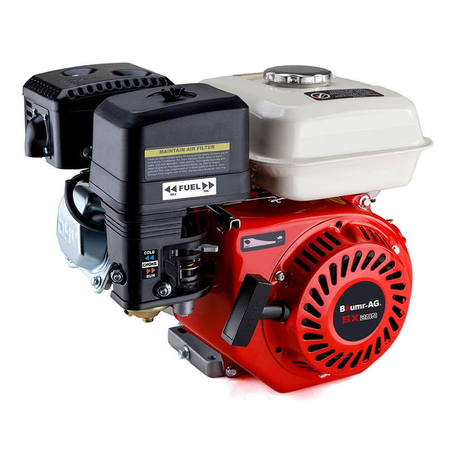 Baumr-AG 6.5HP Petrol Stationary Engine Motor 4-Stroke OHV Horizontal Shaft Recoil Start.
