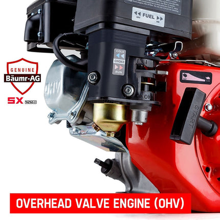 Baumr-AG 7HP Petrol Stationary Engine OHV 4-Stroke Horizontal Shaft Replacement Motor.
