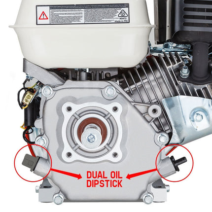Baumr-AG 7HP Petrol Stationary Engine OHV 4-Stroke Horizontal Shaft Replacement Motor.