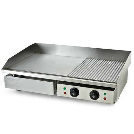 THERMOMATE Commercial Electric Griddle TH-G05, 4400W 73x37cm Flat Cooking Surface.