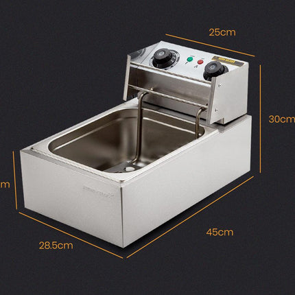 EuroChef Commercial Electric Deep Fryer Frying Basket Chip Cooker Fry Scoop.