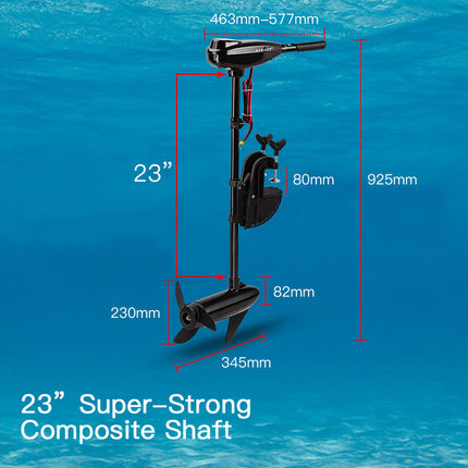 Striker 45 LBS Electric Trolling Motor Inflatable Boat Outboard Engine Fishing Marine.