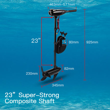 Striker 60LBS Electric Trolling Motor Inflatable Boat Fishing Marine Outboard Engine.