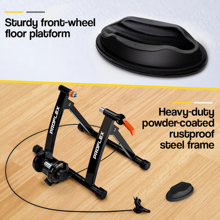 PROFLEX Indoor Bicycle Trainer - Bike Cycling Stationary Magnetic Stand Training.