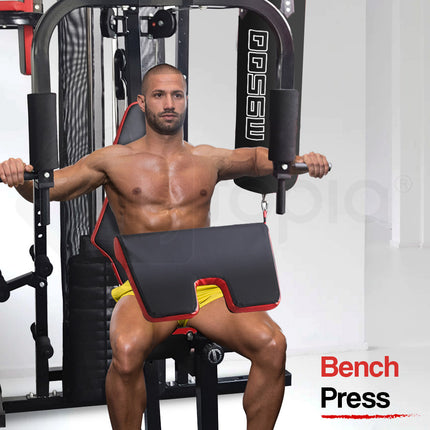 PROFLEX Home Gym Exercise Machine Fitness Equipment Weight Bench Press Set 148lbs.