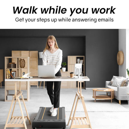 PROFLEX Electric Walking Pad Under Desk Treadmill, Remote Control, Compact Foldable Size, Tablet Holder, LCD Display, Walk or Light Jog.