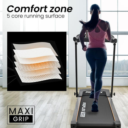 PROFLEX TRX3 Electric Treadmill, Compact Size, Foldable, USB/MP3, Pulse Sensors.