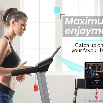 PROFLEX Treadmill Bluetooth Running Machine Foldable Compact Small Home Electric.