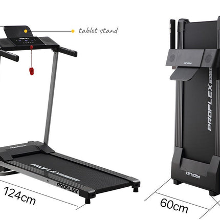 PROFLEX Treadmill Bluetooth Running Machine Foldable Compact Small Home Electric.
