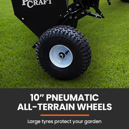 PlantCraft Tow Behind Plug Lawn Aerator 1m (40") Wide, Universal Hitch for Ride on Mower, Garden Tractor.